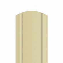 Штакетник металлический полукруглый 85мм 0,45 мм. Слоновая кость (RAL 1014)