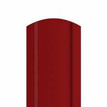 Штакетник металлический полукруглый 85мм 0,45 мм. Коричнево-красный (RAL 3011)