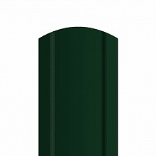 Штакетник металлический полукруглый 85мм 0,45 мм. Зеленый мох (RAL 6005)