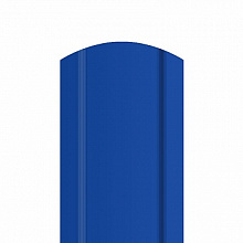 Штакетник металлический полукруглый 85мм 0,45 мм. Синий насыщенный (RAL 5005)