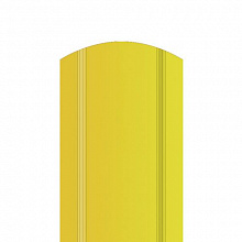 Штакетник металлический полукруглый 85мм 0,45 мм. Желтый цинк (RAL 1018)
